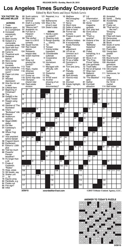 Quick crossword 16596 Quick crossword No 16,500